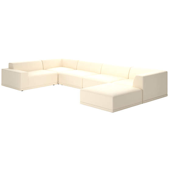 Faible 6-Piece Sectional Sofa with Left Arm Kanvas Sand