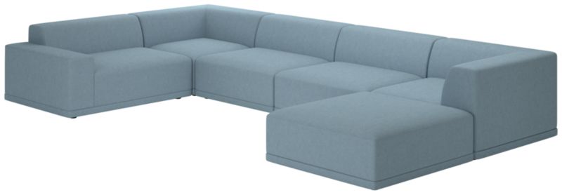 Faible 6-Piece Sectional Sofa with Left Arm Lisbon Wedgewood - image 0 of 7