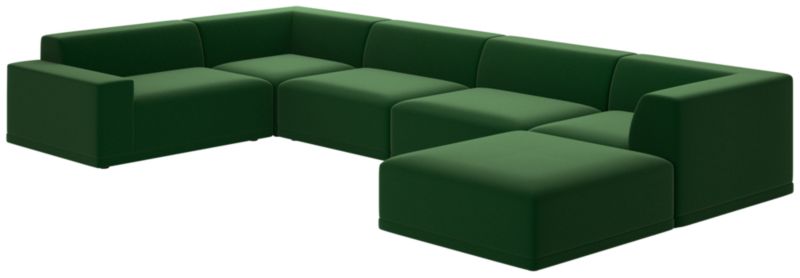 Faible 6-Piece Sectional Sofa with Left Arm Como Emerald - image 0 of 8