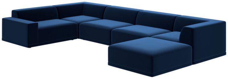 Faible 6-Piece Sectional Sofa with Left Arm Como Indigo - image 0 of 8