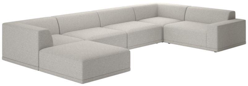 Faible 6-Piece Sectional Sofa with Right Arm Hatch Platinum - image 0 of 8