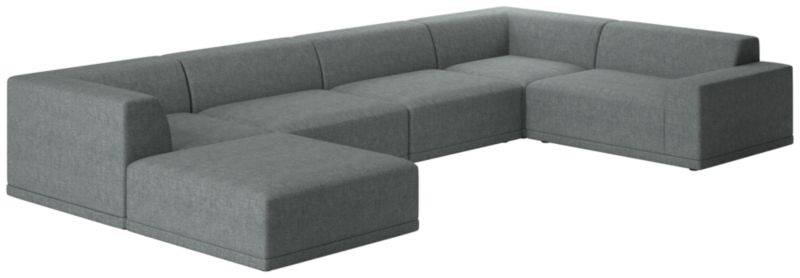 Faible 6-Piece Sectional Sofa with Right Arm Nomad Charcoal - image 0 of 8