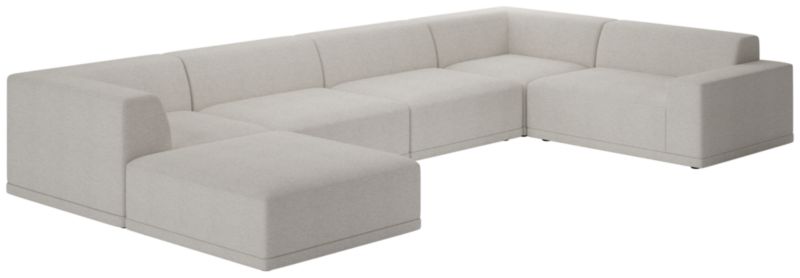 Faible 6-Piece Sectional Sofa with Right Arm Curious Linen - image 0 of 8