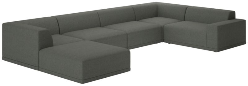 Faible 6-Piece Sectional Sofa with Right Arm Taylor Charcoal - image 0 of 8