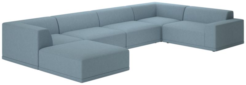 Faible 6-Piece Sectional Sofa with Right Arm Lisbon Wedgewood - image 0 of 7