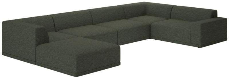 Faible 6-Piece Sectional Sofa with Right Arm Curious Evergreen - image 0 of 7