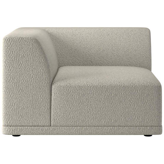 Faible Corner Chair Faux Sheepskin Natural