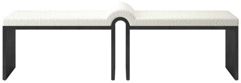 Viewing product image Arc Bench Wooly Sand - image 1 of 8