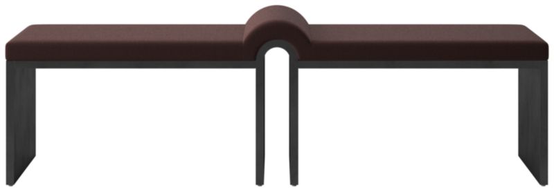 Viewing product image Arc Bench Luca Espresso - image 1 of 9