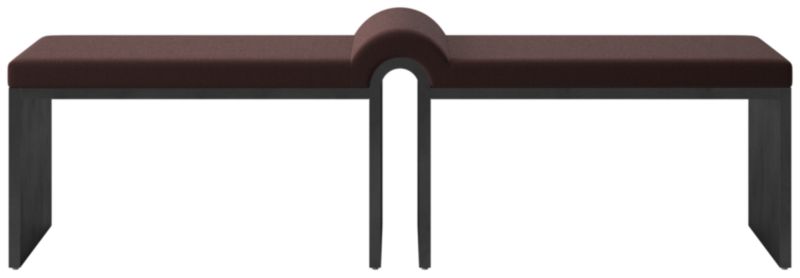 Viewing product image Arc Bench Luca Espresso - image 1 of 8