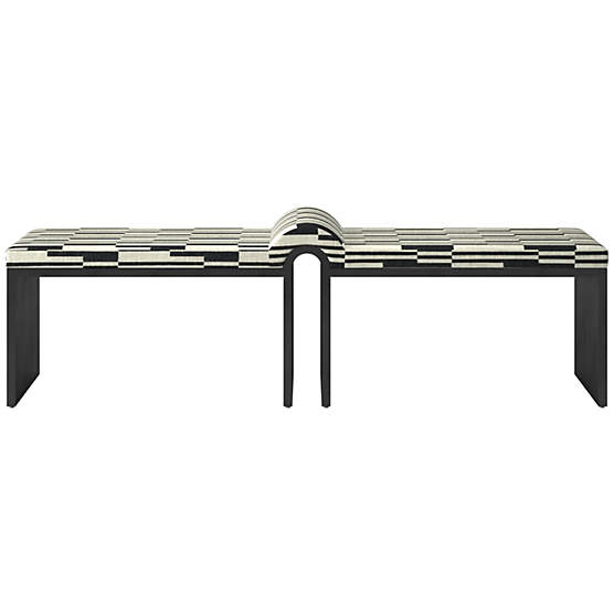 Arc Bench Piano Domino