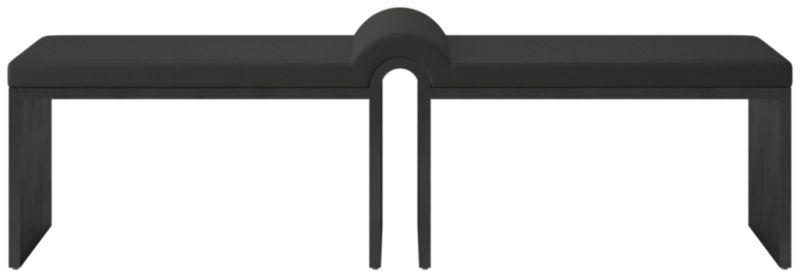 Arc Bench Kanvas Ebony - image 0 of 9