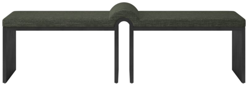 Viewing product image Arc Bench Curious Evergreen - image 1 of 9