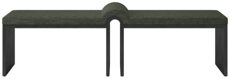 Viewing product image Arc Bench Curious Evergreen - image 1 of 8