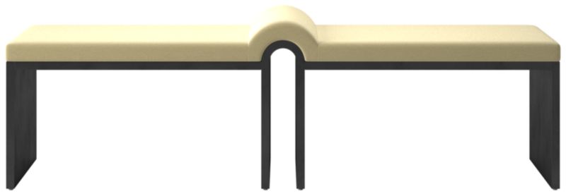 Viewing product image Arc Bench Luca Camel - image 1 of 8