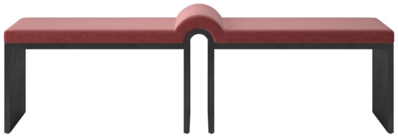 Viewing product image Arc Bench Luca Rose - image 1 of 8