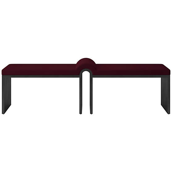 Arc 67.5" Bench Luca Oxblood