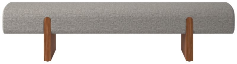 Socca Bench Taylor Felt Grey 67" - image 0 of 10