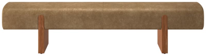 Socca Bello Saddle Leather Bench 67" - image 0 of 3