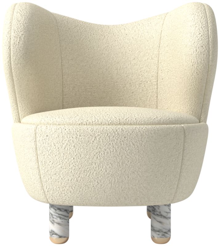 Nadine Accent Chair with Marble Legs Bloce Cream - image 0 of 14