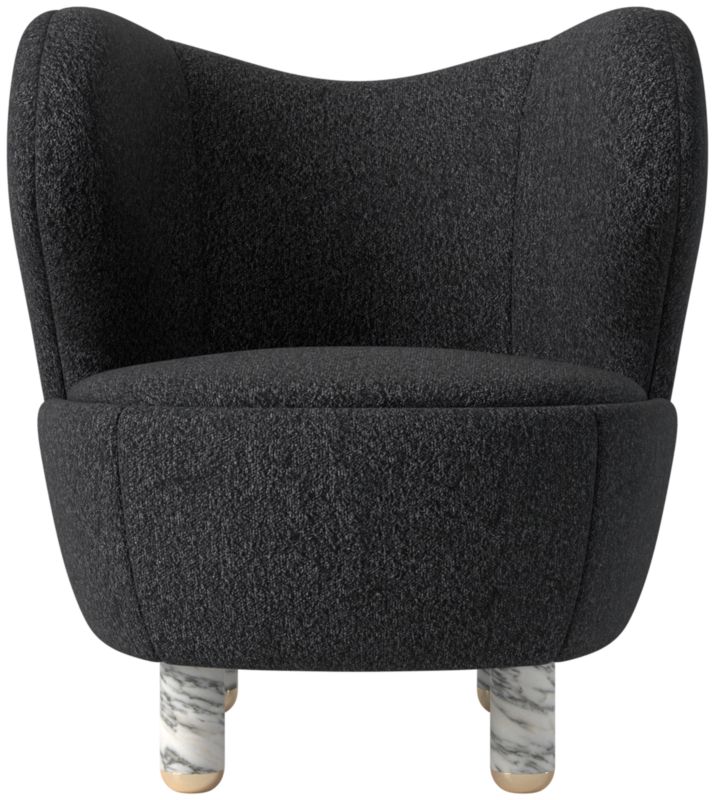 Nadine Accent Chair with Marble Legs Bloce Noir - image 0 of 14