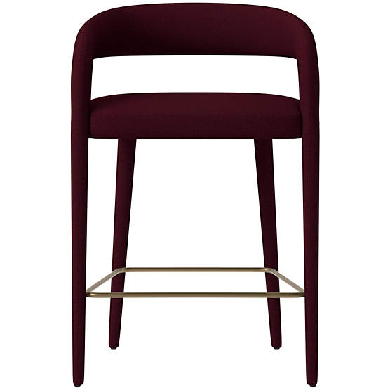 Lisette Counter Stool Luca Oxblood Counter Stool