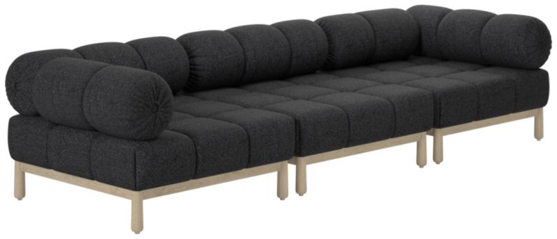 Sevigne 3-Piece Modular Sectional Sofa Bloce Noir - image 0 of 13