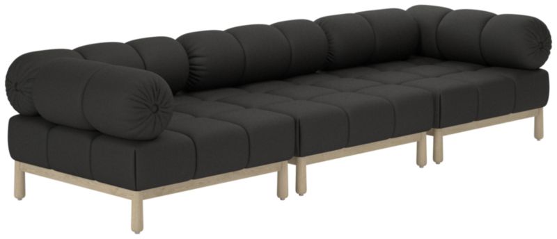 Sevigne 3-Piece Modular Sectional Sofa Kanvas Ebony - image 0 of 13