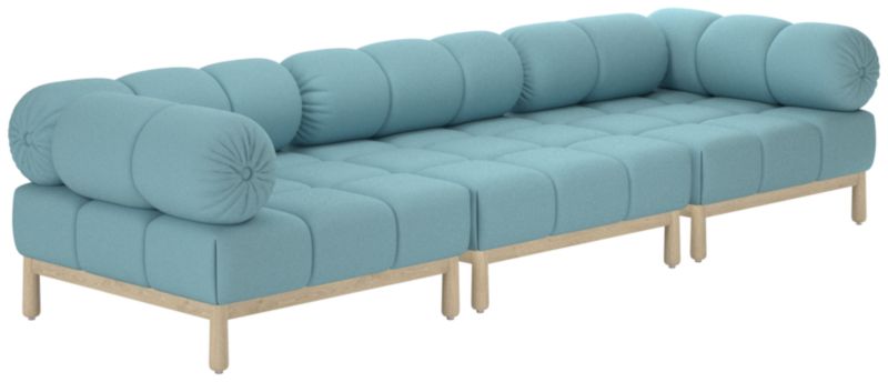 Sevigne 3-Piece Modular Sectional Sofa Logan Iceberg - image 0 of 12