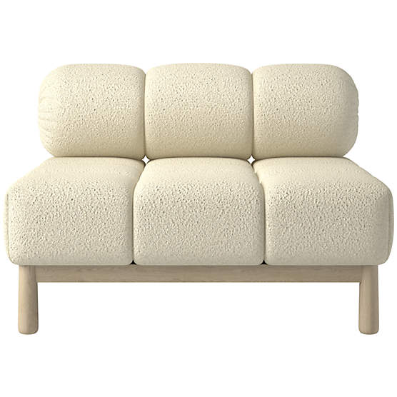 Sevigne Armless Chair Bloce Cream