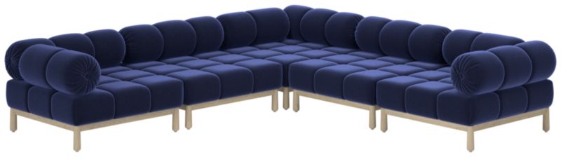 Sevigne 5-Piece Modular L-Shaped Sectional Sofa Luca Eclipse - image 0 of 10