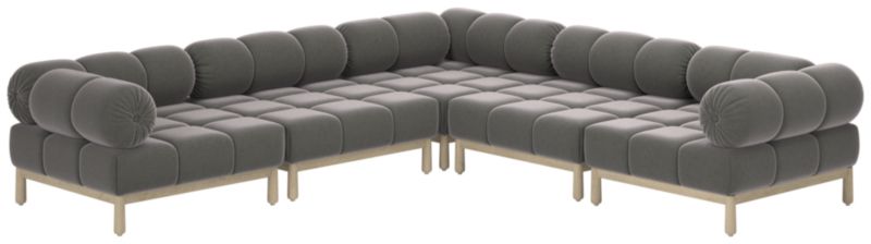 Sevigne 5-Piece Modular L-Shaped Sectional Sofa Luca Storm - image 0 of 10