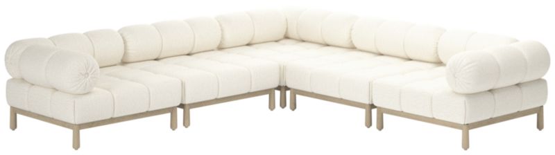 Sevigne 5-Piece Modular L-Shaped Sectional Sofa Wooly Sand - image 0 of 10