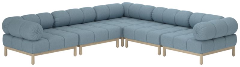 Sevigne 5-Piece Modular L-Shaped Sectional Sofa Lisbon Wedgewood - image 0 of 10