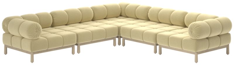 Sevigne 5-Piece Modular L-Shaped Sectional Sofa Luca Camel - image 0 of 10