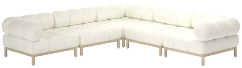 Sevigne 5-Piece Modular L-Shaped Sectional Sofa Hartman Fondant - image 0 of 10