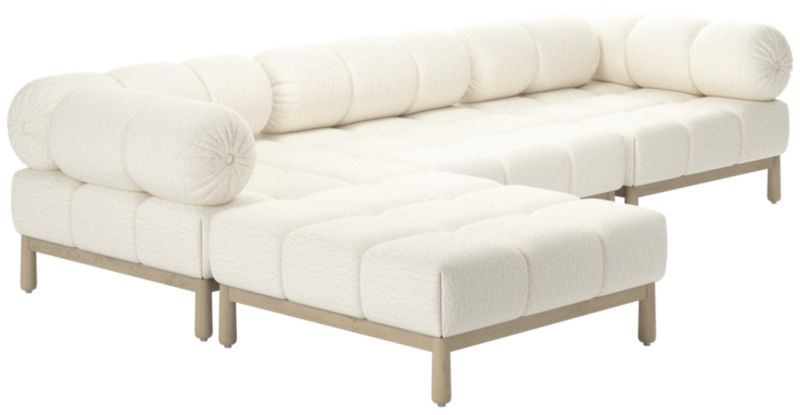 Sevigne 4-Piece Modular L-Shaped Sectional Sofa Wooly Sand - image 0 of 14