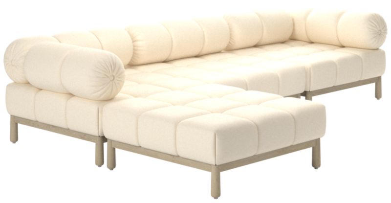 Sevigne 4-Piece Modular L-Shaped Sectional Sofa Kanvas Sand - image 0 of 14