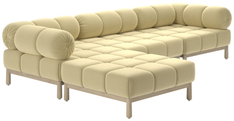 Sevigne 4-Piece Modular L-Shaped Sectional Sofa Luca Camel - image 0 of 14