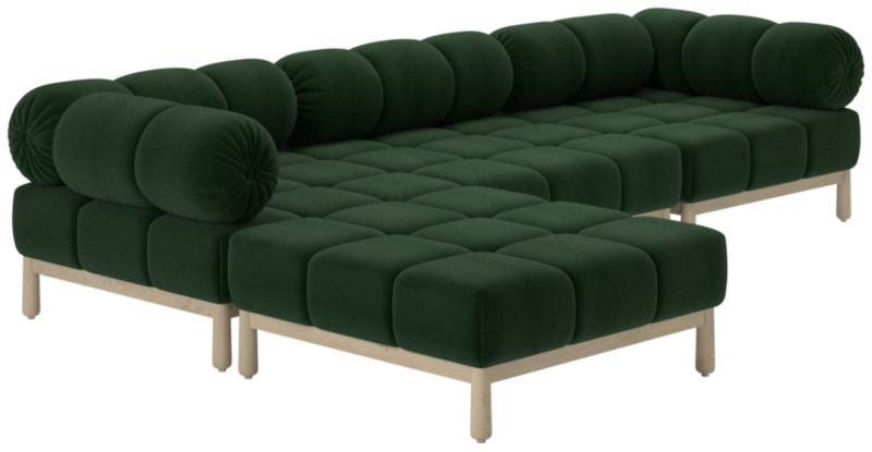 Sevigne 4-Piece Modular L-Shaped Sectional Sofa Luca Juniper - image 0 of 14