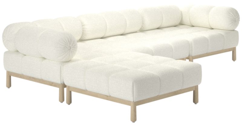 Sevigne 4-Piece Modular L-Shaped Sectional Sofa Hartman Fondant - image 0 of 14