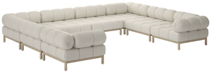 Sevigne 8-Piece Modular U-Shaped Sectional Sofa Bloce Grey - image 0 of 9