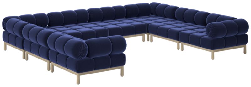 Sevigne 8-Piece Modular U-Shaped Sectional Sofa Luca Eclipse - image 0 of 9