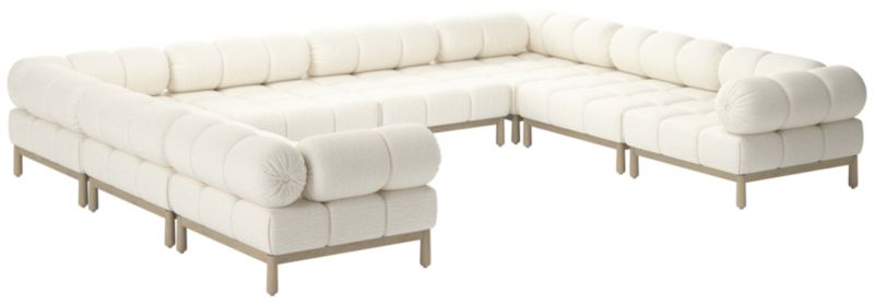 Sevigne 8-Piece Modular U-Shaped Sectional Sofa Wooly Sand - image 0 of 9