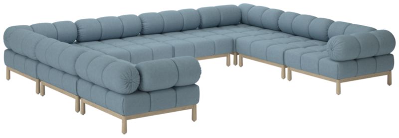 Sevigne 8-Piece Modular U-Shaped Sectional Sofa Lisbon Wedgewood - image 0 of 9