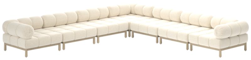 Sevigne 7-Piece Modular L-Shaped Sectional Nomad Snow - image 0 of 9