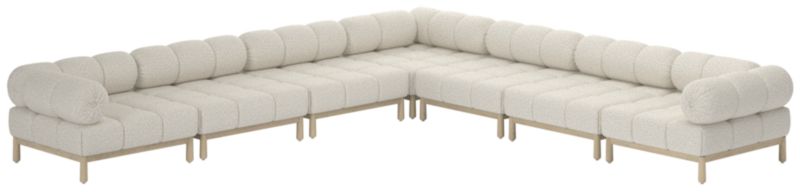 Sevigne 7-Piece Modular L-Shaped Sectional Bloce Grey - image 0 of 9