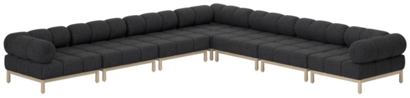 Sevigne 7-Piece Modular L-Shaped Sectional Bloce Noir - image 0 of 9