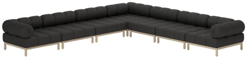 Viewing product image Sevigne 7-Piece Modular L-Shaped Sectional Kanvas Ebony - image 1 of 9
