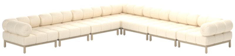 Sevigne 7-Piece Modular L-Shaped Sectional Kanvas Sand - image 0 of 9